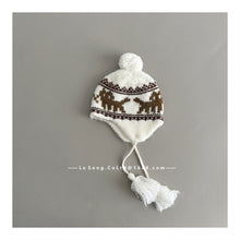 Cargar imagen en el visor de la galería, 【予約】猫ニット帽 シンプル ボア ニット帽 キャップ AW Kids 冬 Wselect