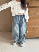 Load image into Gallery viewer, 【予約】ワイドソフトデニム パンツ 夏 100〜150 子供服 SS Wselect - W select baby kids