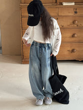 Load image into Gallery viewer, 【予約】ワイドソフトデニム パンツ 夏 100〜150 子供服 SS Wselect - W select baby kids
