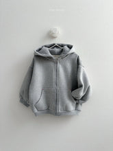 Load image into Gallery viewer, 【予約】バーバルフードジップアップ AW 羽織 parker 韓国 韓国子供服 2026 minirobe Wselect