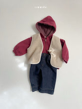 Load image into Gallery viewer, 【予約】バーバルフードジップアップ AW 羽織 parker 韓国 韓国子供服 2026 minirobe Wselect