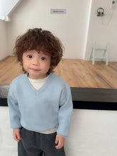 Charger l'image dans la galerie, 【予約】コージーvネックニット AW 韓国 韓国子供服 2026 digreen