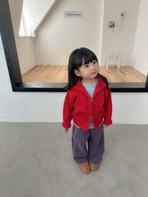 Cargar imagen en el visor de la galería, 【予約】ロエルニットジップアップ AW 韓国 韓国子供服 2026 digreen