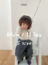 Cargar imagen en el visor de la galería, 【予約】クイルテッドデニムパンツ AW 韓国 韓国子供服 2026 digreen
