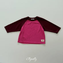 Charger l'image dans la galerie, 【予約】レーヨンカラーブロックラグランTシャツ ロンT AW 韓国 韓国子供服 2026 ellymolly