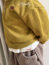 Cargar imagen en el visor de la galería, 【予約】アデネスウールハーフジップ スエット 冬 AW 韓国 韓国子供服 2026 ellymolly