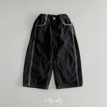 Charger l'image dans la galerie, 【予約】ラインウォークフリースラインデニム AW 韓国 韓国子供服 2026 ellymolly