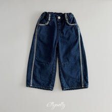 Charger l'image dans la galerie, 【予約】ラインウォークフリースラインデニム AW 韓国 韓国子供服 2026 ellymolly