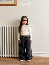 Charger l'image dans la galerie, 【予約】ラインウォークフリースラインデニム AW 韓国 韓国子供服 2026 ellymolly