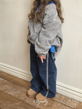 Charger l'image dans la galerie, 【予約】ラインウォークフリースラインデニム AW 韓国 韓国子供服 2026 ellymolly