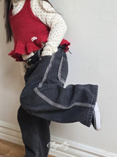 Charger l'image dans la galerie, 【予約】ラインウォークフリースラインデニム AW 韓国 韓国子供服 2026 ellymolly