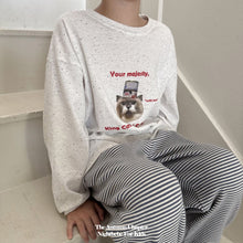 画像をギャラリービューアに読み込む, 【即納】つぶつぶネコロンT 長袖 2025 nightbebe Kids W select