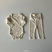 Cargar imagen en el visor de la galería, 【予約】花柄リブロンパース スタイ ボンネット AW 韓国 韓国子供服 BRODYJANE 2026 (コピー) (コピー)