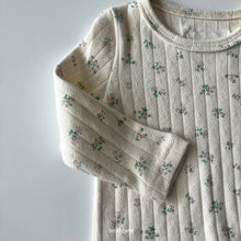 Cargar imagen en el visor de la galería, 【予約】花柄リブロンパース スタイ ボンネット AW 韓国 韓国子供服 BRODYJANE 2026 (コピー) (コピー)