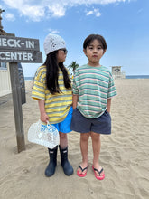 Load image into Gallery viewer, 【予約】 OURマルチボーダーT 90-160 半袖 夏Jr. SS 韓国 2026 OUR - W select baby kids