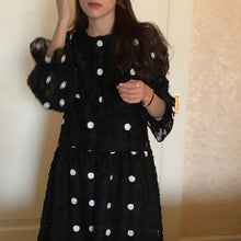 画像をギャラリービューアに読み込む, 【即納】ドットレースワンピース 水玉 ワンピース 大人 レディース Wselect - W select baby kids