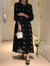 画像をギャラリービューアに読み込む, 【即納】ドットレースワンピース 水玉 ワンピース 大人 レディース Wselect - W select baby kids