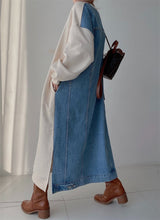 画像をギャラリービューアに読み込む, 【即納】デニム切り替えスエットワンピース ワンピース 大人 レディース Wselect - W select baby kids