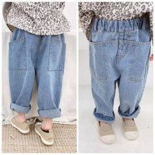 画像をギャラリービューアに読み込む, 【即納】ポケットゆるデニム キッズ パンツ Kidspants bottom denim デニム 子供 Kids Wselect - W select baby kids