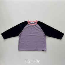 Load image into Gallery viewer, 【予約】カラーブロックラグランティー　長袖　トップス　AW 韓国  韓国子供服　2026 ELLYMOLLY - W select  baby kids
