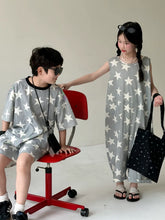 Load image into Gallery viewer, 【予約】スターセットアップ&amp;ジャンプスーツ　夏　星柄　100～160ｃｍ　子供服　 Wselect　SS 子供服　 Wselect - W select  baby kids
