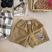 Load image into Gallery viewer, 【予約】 くまちゃん刺繍ハーフパンツ  bottom　刺繍　80～130ｃｍ　Wselect - W select  baby kids
