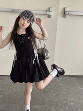 Charger l'image dans la galerie, 【予約】スポーティーバルーンワンピ　夏　100～150ｃｍ　リボン　レース　子供服　 Wselect　SS 子供服　 Wselect - W select  baby kids
