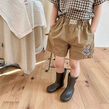 Load image into Gallery viewer, 【予約】 くまちゃん刺繍ハーフパンツ  bottom　刺繍　80～130ｃｍ　Wselect - W select  baby kids
