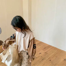 Load image into Gallery viewer, 【予約】 リメイク風ナンバリングTOPS  切り替え　80～130ｃｍ　Wselect - W select  baby kids
