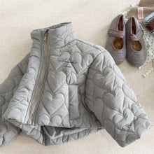 Load image into Gallery viewer, 【予約】ハートキルティングコート  羽織　あったか　冬80～130ｃｍ　Wselect

