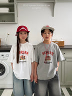 【即納】Matilda&lee  バーガーTシャツ　韓国子供服　90〜160 Jr. Wselect - W select  baby kids