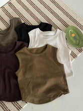 Charger l'image dans la galerie, 【予約】リブハーフタンク　tops 夏　80〜130  Tシャツ　kids 子供服　SS　Wselect - W select  baby kids
