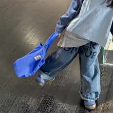 画像をギャラリービューアに読み込む, 【予約】英字ストレートデニムパンツ　bottom 春　夏　80～130ｃｍ　Wselect
