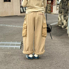 Load image into Gallery viewer, 【予約】 異素材切り替えワークパンツ ゆったり　パンツ  80～130ｃｍ　Wselect - W select  baby kids
