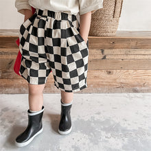 画像をギャラリービューアに読み込む, 【予約】チェッカーハーフパンツ　春　夏　80～130ｃｍ　Wselect
