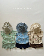 Load image into Gallery viewer, 【即納】 クールサマーセットアップ　夏　Bottoms TOPS　baby　Kids　Wselect Aosta
