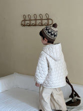 Load image into Gallery viewer, 【予約】キルティングホワイトコート 羽織　あったか　冬80～130ｃｍ　Wselect
