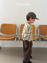 Cargar imagen en el visor de la galería, 【予約】ドミノピグティー　長袖　ボーダー　AW 韓国  韓国子供服　2026 ELLYMOLLY - W select  baby kids
