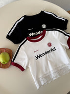 【予約】 スポーティーショートTシャツ　夏　Tシャツ　100～150ｃｍ　子供服　 SS 子供服　 Wselect - W select  baby kids