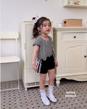 Charger l'image dans la galerie, 【即納】ボーダーアンサンブル　セット　second moment  Tシャツ　韓国子供服　90〜160 Jr. Wselect - W select  baby kids

