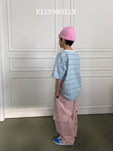 画像をギャラリービューアに読み込む, 【予約】エブリデイティー Tシャツ　ボーダー　小学生 SS 韓国 2026 ELLYMOLLY
