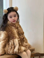 【予約】バンビコート　ファー　長袖　冬80～130ｃｍ　Wselect