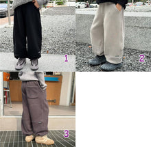 画像をギャラリービューアに読み込む, 【予約】スエットストレートパンツ bottom　ゆったり　裏起毛　冬　100～160ｃｍ　Wselect
