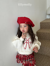 Load image into Gallery viewer, 【即納】リボンショートトップス　MTM　TOPS　AW 韓国 2025 ELLYMOLLY
