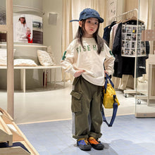Load image into Gallery viewer, 【予約】 異素材切り替えワークパンツ ゆったり　パンツ  80～130ｃｍ　Wselect - W select  baby kids

