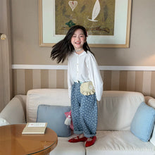 Load image into Gallery viewer, 【予約】 フラワーストレートデニムパンツ  bottom　花柄　80～130ｃｍ　Wselect - W select  baby kids
