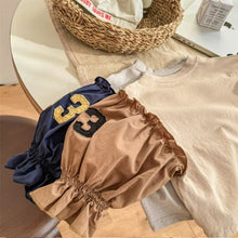 Load image into Gallery viewer, 【予約】 リメイク風ナンバリングTOPS  切り替え　80～130ｃｍ　Wselect - W select  baby kids
