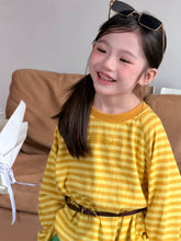 Load image into Gallery viewer, 【予約】 SpringボーダーロンT  ボーダー　ゆったり　90～150ｃｍ　Wselect - W select  baby kids
