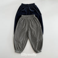 【予約】ベロアストライプジョガーパンツ　ボトム　AW 韓国  韓国子供服　2026 ELLYMOLLY - W select  baby kids