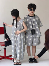 Load image into Gallery viewer, 【予約】スターセットアップ&amp;ジャンプスーツ　夏　星柄　100～160ｃｍ　子供服　 Wselect　SS 子供服　 Wselect - W select  baby kids
